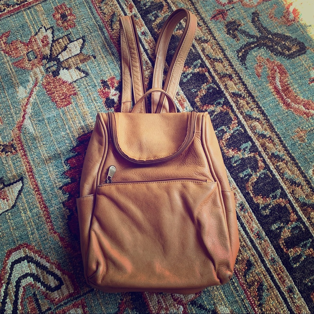 🎒 MINI LEATHER TRAVEL BACKPACK 🌟